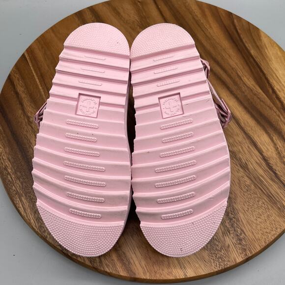 Dr Martens Voss Mono Sandals Womens Size 5 Chalk Pink Leather Straps Casual - Picture 7 of 8
